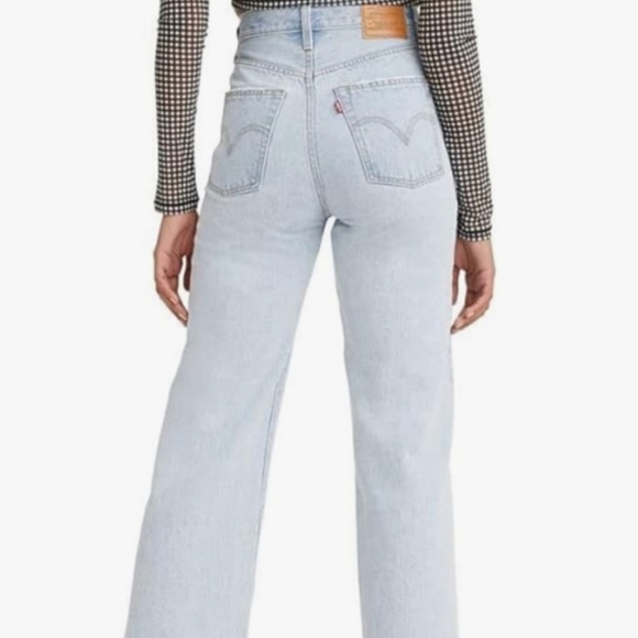 Levi's Women's Ribcage Bootcut Jeans Light Indigo, 32" plus, 26 28 regular sizes - Picture 4 of 10